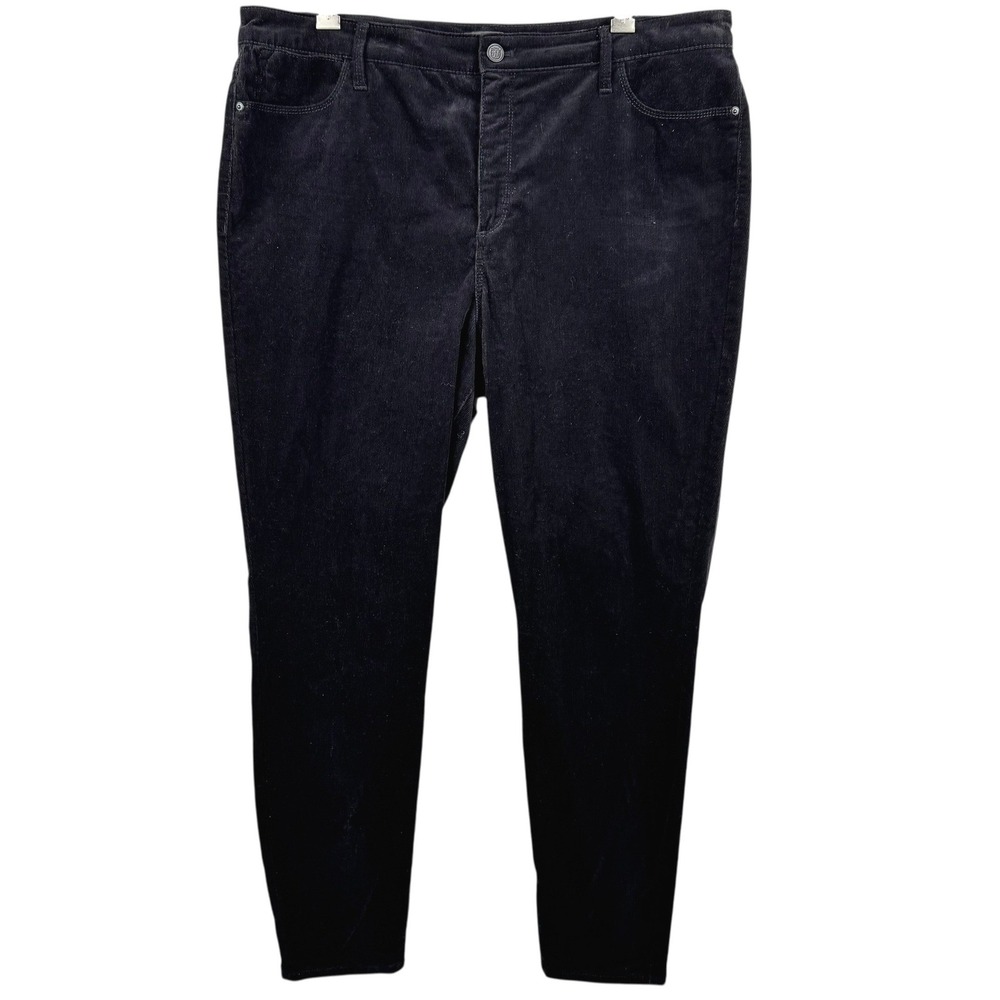 Talbots‎ Jegging Pants Size 16 Womens Black Corduroy Cotton Stretch Comfort Warm